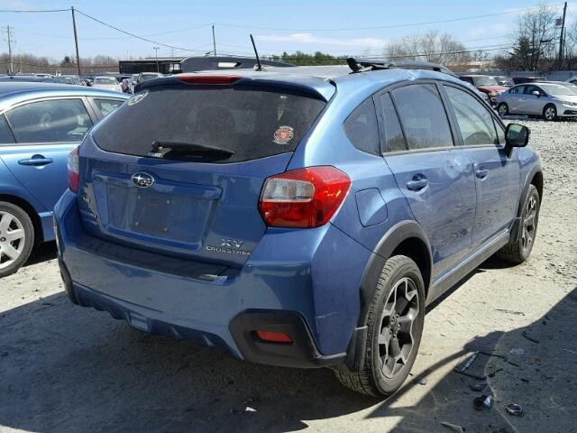 JF2GPACC5E8330698 - 2014 SUBARU XV CROSSTR BLUE photo 4