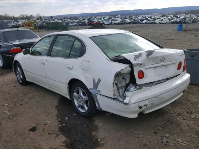 JT8BH68XXW0009317 - 1998 LEXUS GS 400 WHITE photo 3