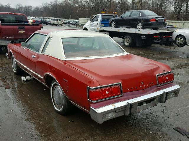 FM22D9G221066 - 1979 CHRYSLER LEBARON RED photo 3