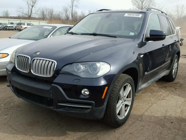 5UXFE83508L167386 - 2008 BMW X5 4.8I BLUE photo 2