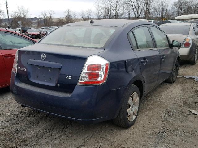 3N1AB61E07L649535 - 2007 NISSAN SENTRA 2.0 BLUE photo 4