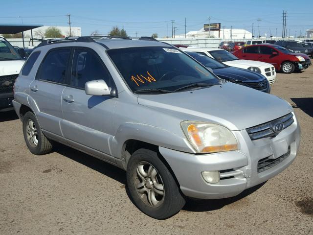 KNDJF723777352965 - 2007 KIA SPORTAGE E SILVER photo 1