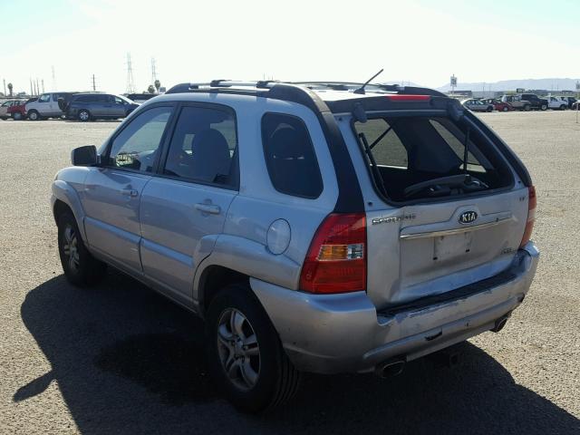 KNDJF723777352965 - 2007 KIA SPORTAGE E SILVER photo 3