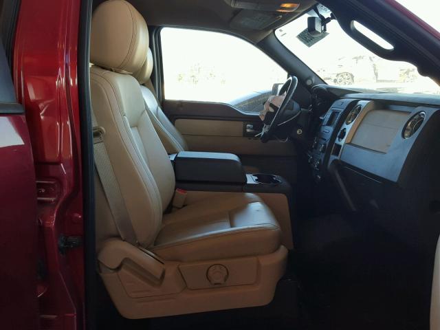 1FTFW1EF7EKD01520 - 2014 FORD F150 SUPER RED photo 5