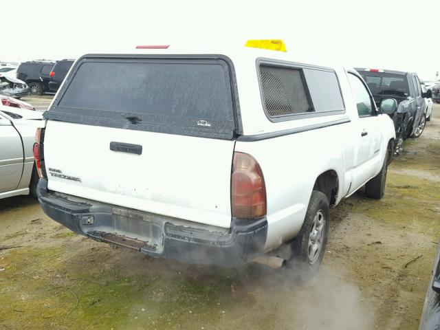 5TENX22N06Z155128 - 2006 TOYOTA TACOMA WHITE photo 4