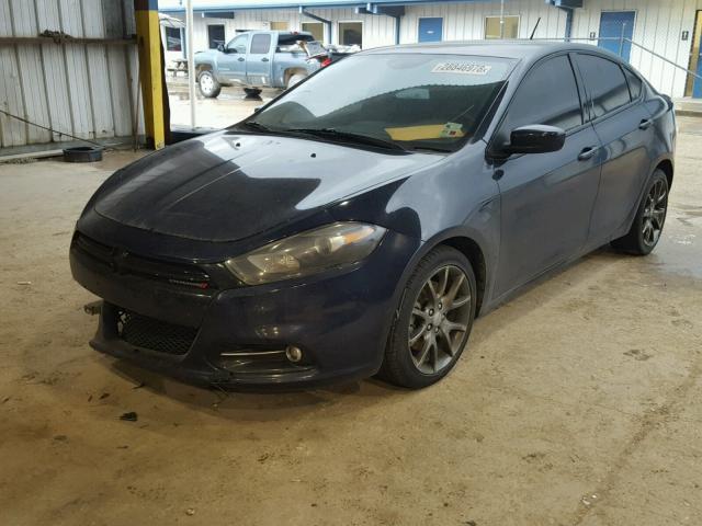 1C3CDFBA2DD301950 - 2013 DODGE DART SXT BLUE photo 2