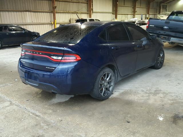 1C3CDFBA2DD301950 - 2013 DODGE DART SXT BLUE photo 4