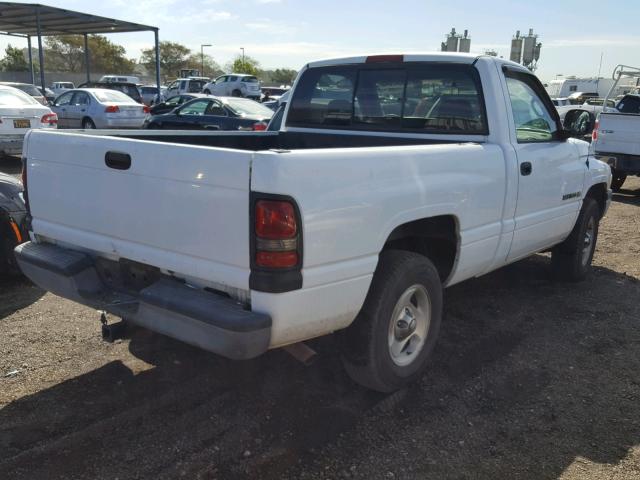 1B7HC16X3YS647934 - 2000 DODGE RAM 1500 WHITE photo 4