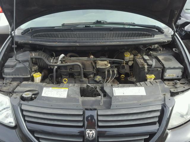 2D8GP44L75R498573 - 2005 DODGE GRAND CARA BLACK photo 7