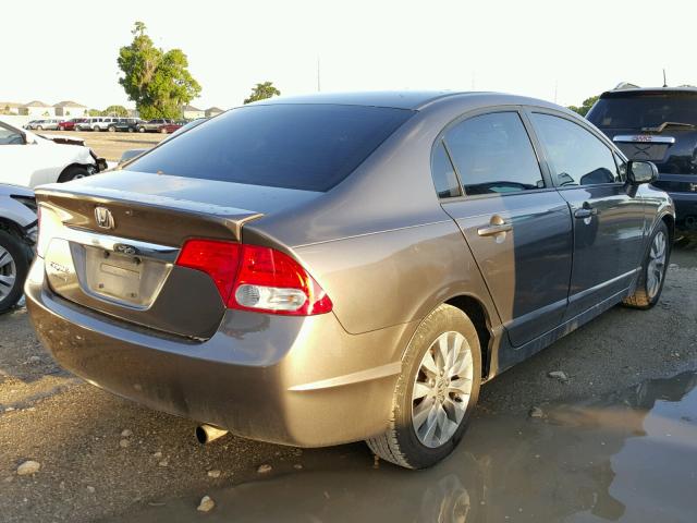 19XFA16909E015380 - 2009 HONDA CIVIC EXL 灰色 照片 4