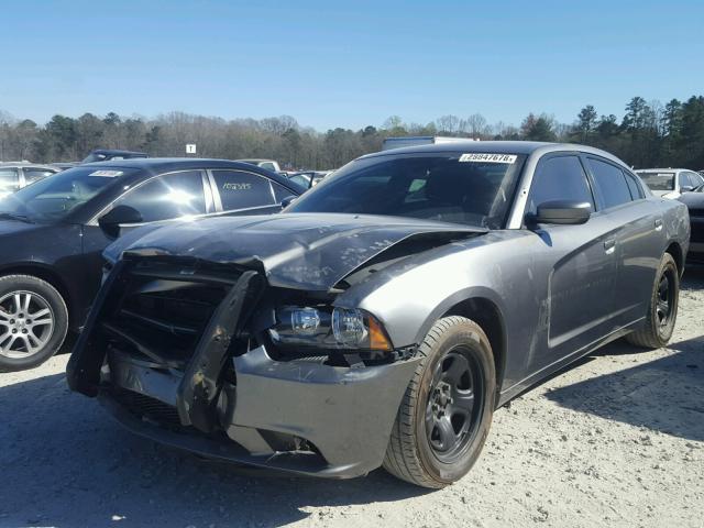 2B3CL1CT3BH588895 - 2011 DODGE CHARGER PO GRAY photo 2