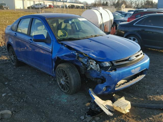 1FAHP3GN1AW169191 - 2010 FORD FOCUS SES BLUE photo 1