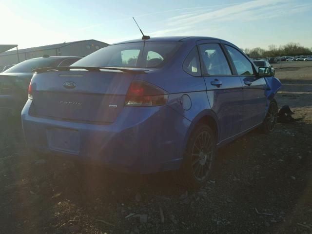 1FAHP3GN1AW169191 - 2010 FORD FOCUS SES BLUE photo 4