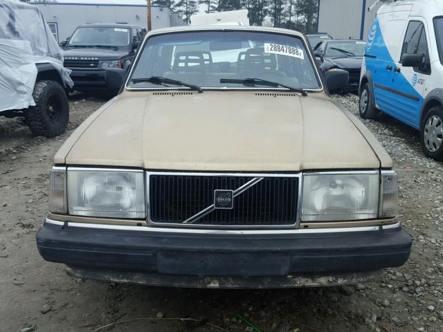 YV1AA8846L1400368 - 1990 VOLVO 240 BASE GOLD photo 9