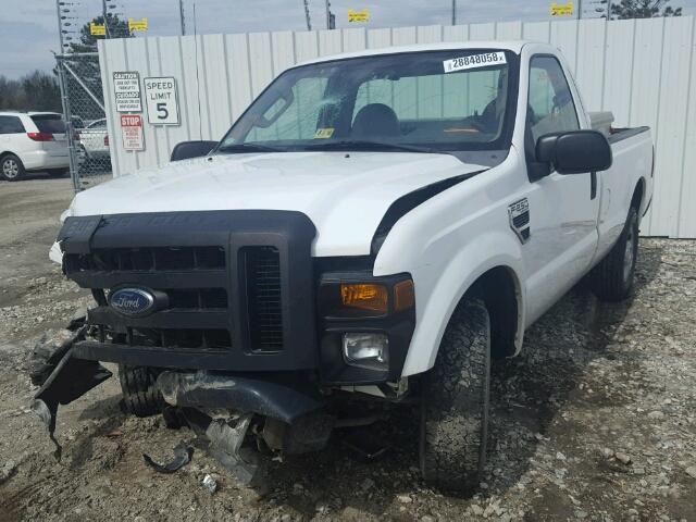 1FTNF20558ED70273 - 2008 FORD F250 SUPER WHITE photo 2