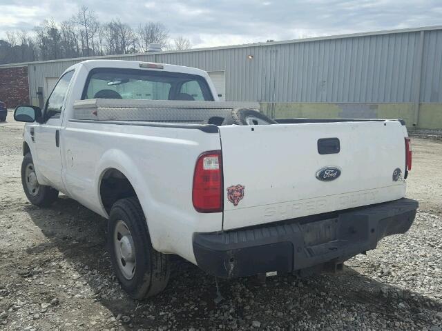 1FTNF20558ED70273 - 2008 FORD F250 SUPER WHITE photo 3