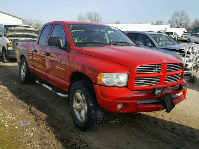 1D7HU18Z52J151158 - 2002 DODGE RAM 1500 RED photo 1