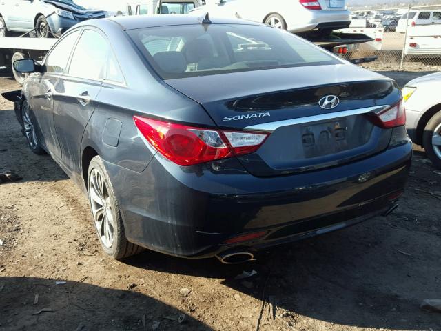 5NPEC4AC3BH098881 - 2011 HYUNDAI SONATA SE BLUE photo 3