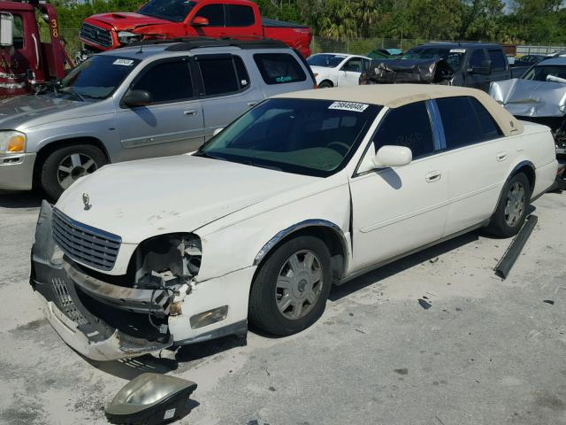 1G6KD54Y74U100625 - 2004 CADILLAC DEVILLE WHITE photo 2