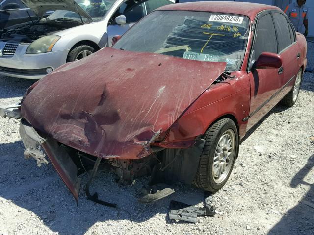 1NXAE09B6SZ310719 - 1995 TOYOTA COROLLA LE 红色 照片 2