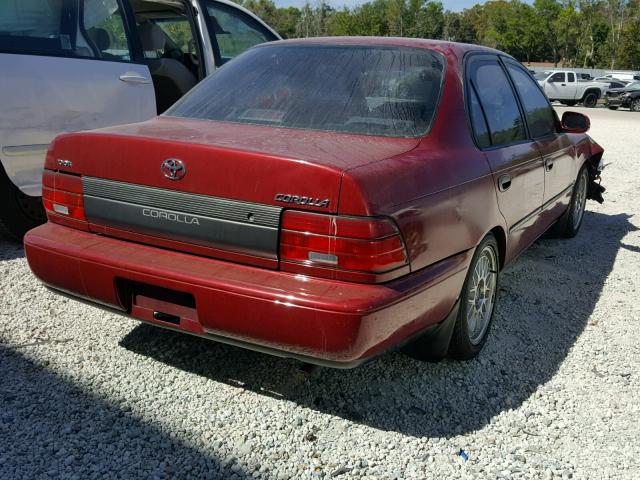 1NXAE09B6SZ310719 - 1995 TOYOTA COROLLA LE 红色 照片 4