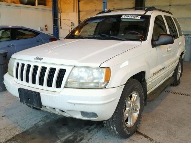 1J4GW58N0YC163049 - 2000 JEEP GRAND CHER WHITE photo 2