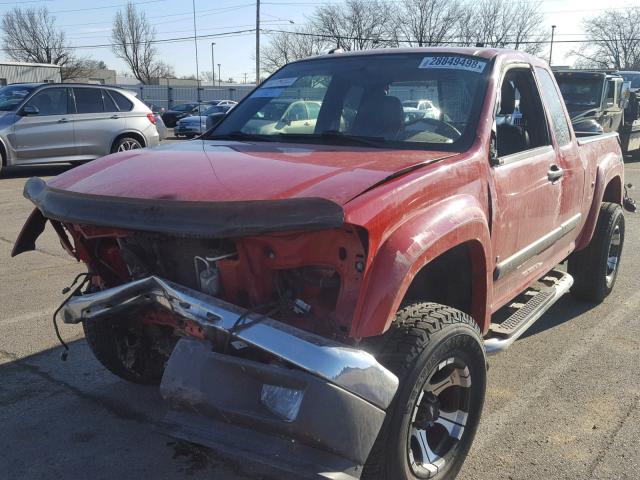 1GCDT49E688183772 - 2008 CHEVROLET COLORADO L RED photo 2