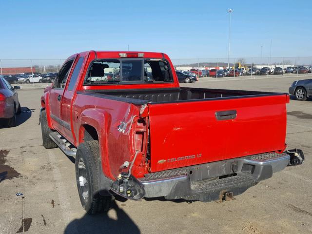 1GCDT49E688183772 - 2008 CHEVROLET COLORADO L RED photo 3