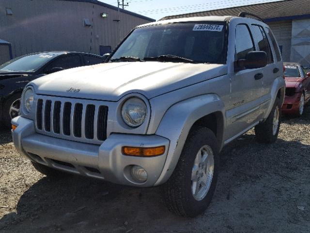 1J4GL58K22W111023 - 2002 JEEP LIBERTY LI GRAY photo 2