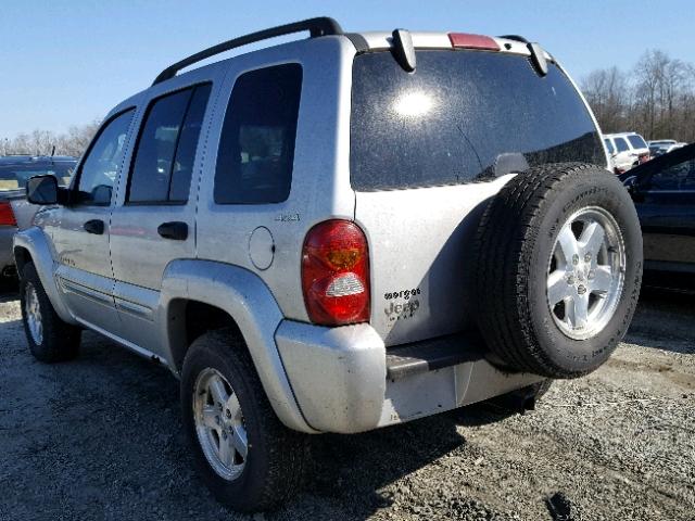 1J4GL58K22W111023 - 2002 JEEP LIBERTY LI GRAY photo 3