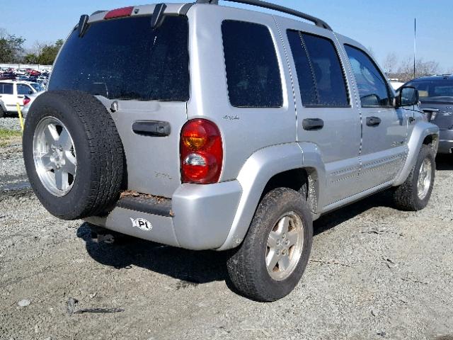 1J4GL58K22W111023 - 2002 JEEP LIBERTY LI GRAY photo 4