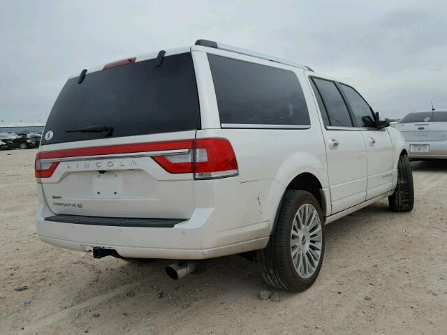 5LMJJ3HT4HEL12282 - 2017 LINCOLN NAVIGATOR WHITE photo 4