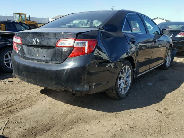 4T4BF1FK7CR269102 - 2012 TOYOTA CAMRY BASE BLACK photo 4