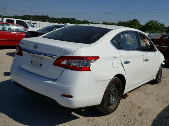 3N1AB7AP4FY220519 - 2015 NISSAN SENTRA S WHITE photo 4