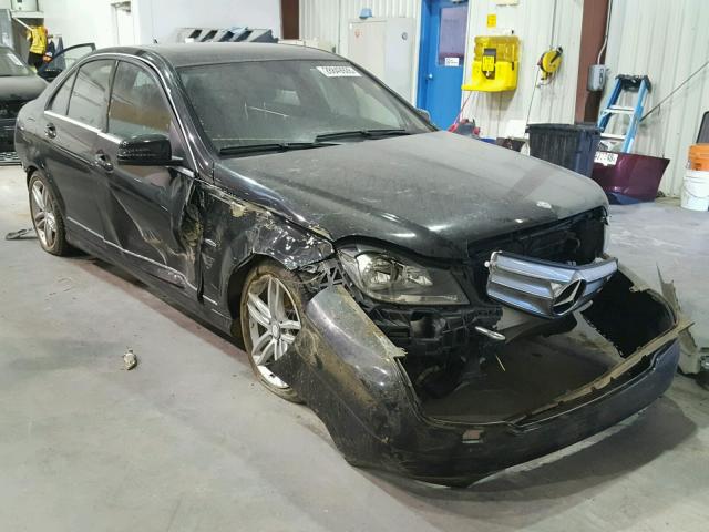 WDDGF4HB2CA604910 - 2012 MERCEDES-BENZ C 250 BLACK photo 1