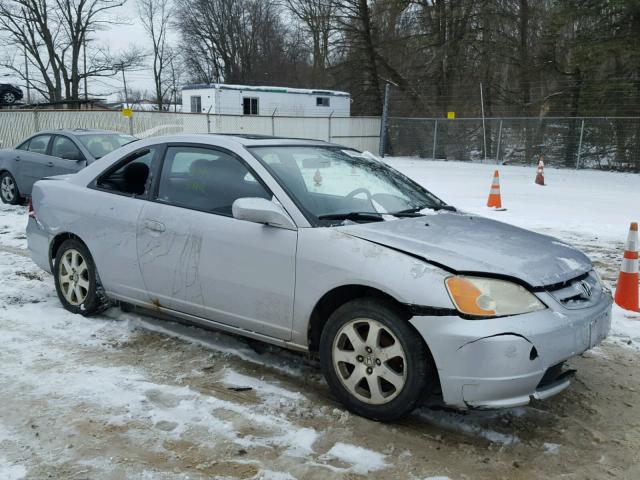 1HGEM22953L019536 - 2003 HONDA CIVIC EX SILVER photo 1