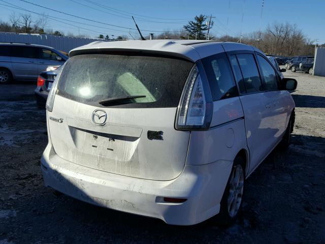 JM1CR2WLXA0389229 - 2010 MAZDA 5 WHITE photo 4