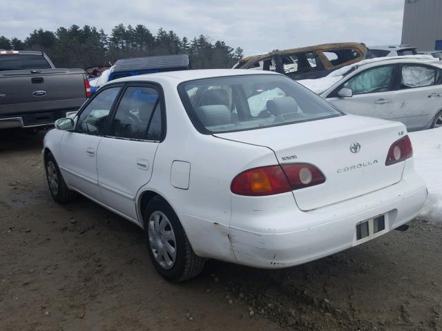 2T1BR12E41C497946 - 2001 TOYOTA COROLLA CE WHITE photo 3