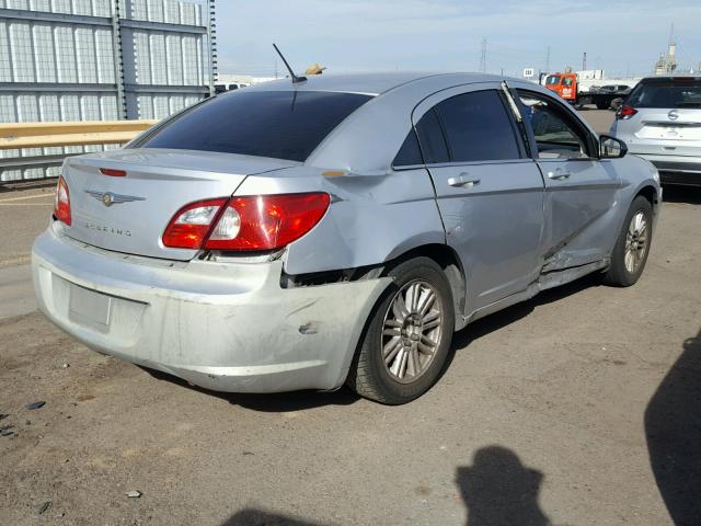 1C3LC46J08N142234 - 2008 CHRYSLER SEBRING LX SILVER photo 4