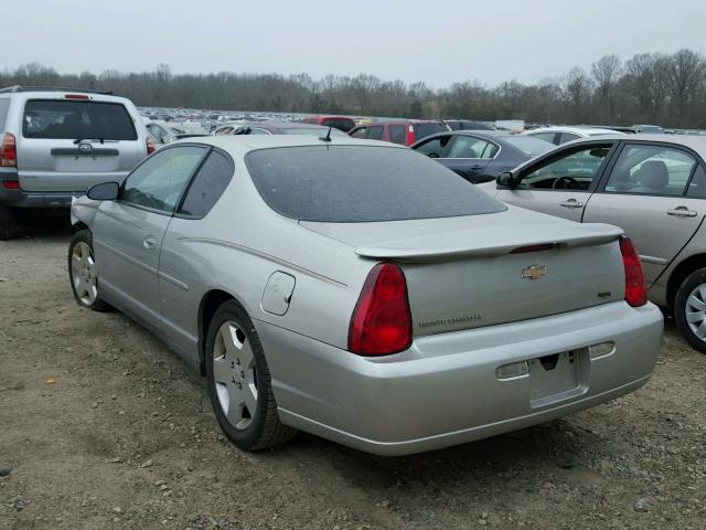 2G1WM15K669203769 - 2006 CHEVROLET MONTE CARL ვერცხლისფერი ფოტო 3