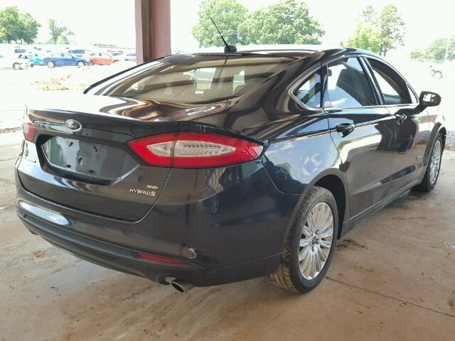 3FA6P0LU0DR331838 - 2013 FORD FUSION SE BLACK photo 4