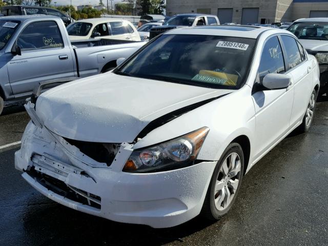 1HGCP26759A162630 - 2009 HONDA ACCORD EX WHITE photo 2