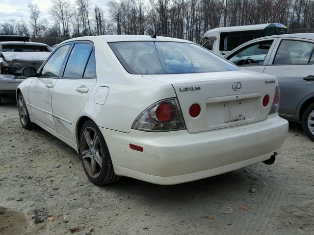 JTHBD182110008326 - 2001 LEXUS IS 300 WHITE photo 3