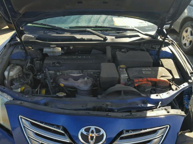 4T1BB46K28U058131 - 2008 TOYOTA CAMRY HYBR BLUE photo 7