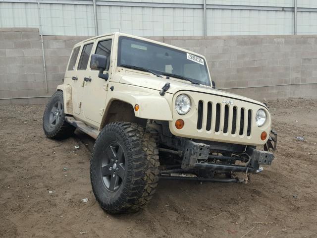 1J4HA3H17BL617499 - 2011 JEEP WRANGLER U TAN photo 1