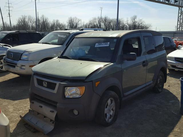 5J6YH28695L020571 - 2005 HONDA ELEMENT EX GREEN photo 2