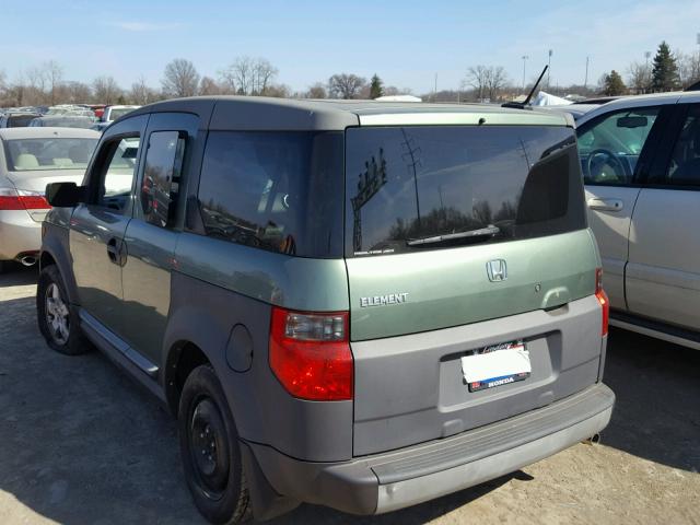 5J6YH28695L020571 - 2005 HONDA ELEMENT EX GREEN photo 3