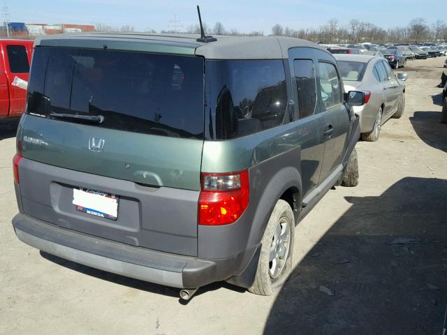 5J6YH28695L020571 - 2005 HONDA ELEMENT EX GREEN photo 4