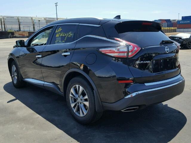 5N1AZ2MG6GN158624 - 2016 NISSAN MURANO S/S BLACK photo 3