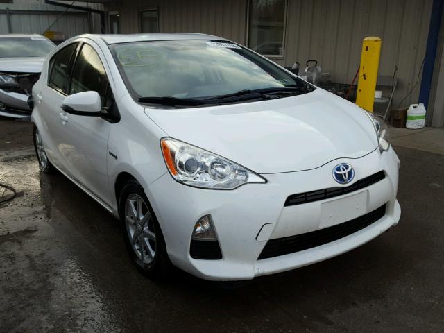 JTDKDTB38C1526221 - 2012 TOYOTA PRIUS C WHITE photo 1